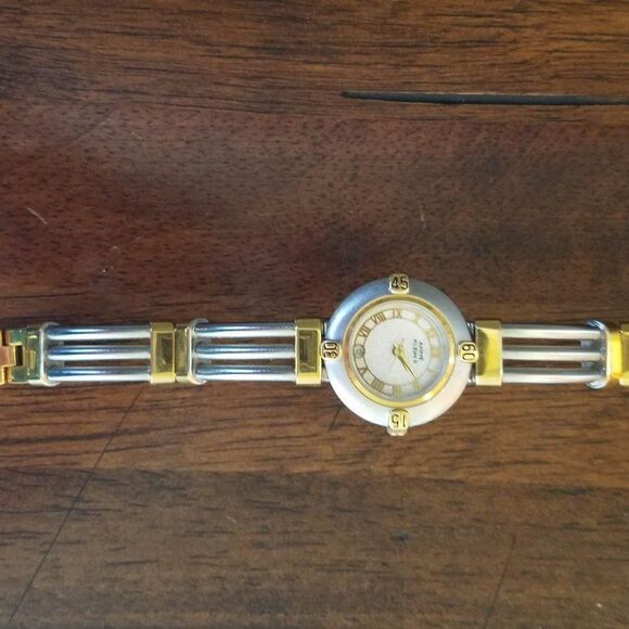 Anne Klein Two Tone Quartz Watch Works fits 6 1/2" Wrist - Picture 9 of 9